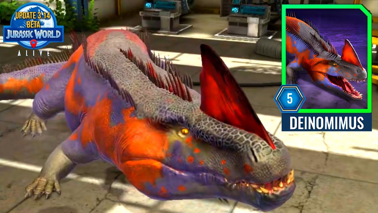 Deinomimus EXCLUSIVE FIRST LOOK! New Unique | Jurassic World Alive beta