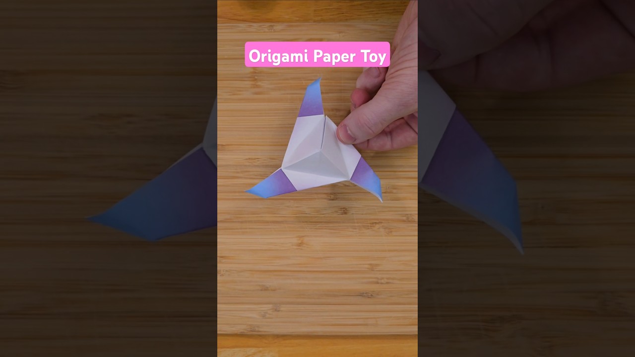 Origami Fidget Spinner | Paper Toy | Paper Fidget Toy STEP BY STEP