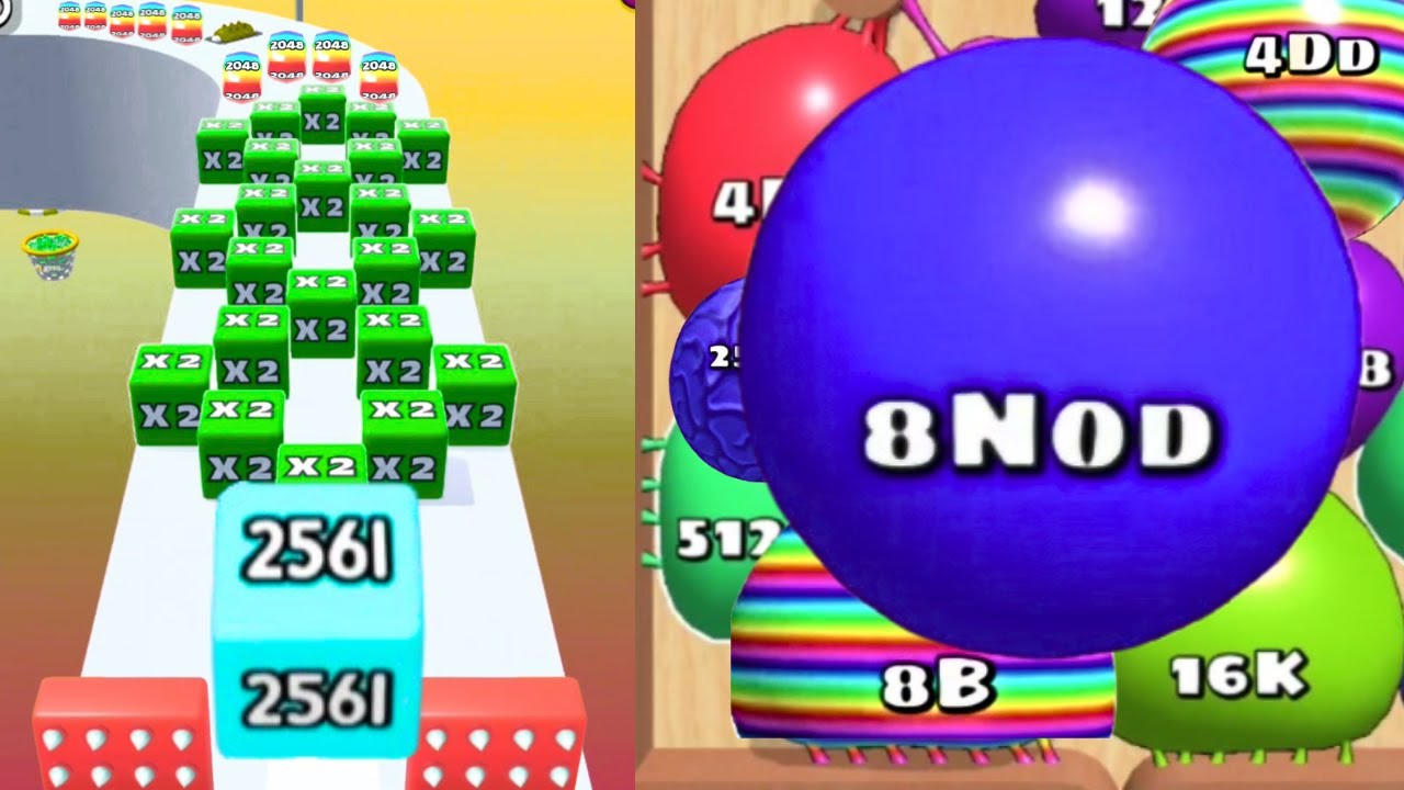 [Day 38] Blob Merge 3D - 8NOD vs Jelly Run 2048 (PARISAdventure) vs Jelly Race Number Game Infinity