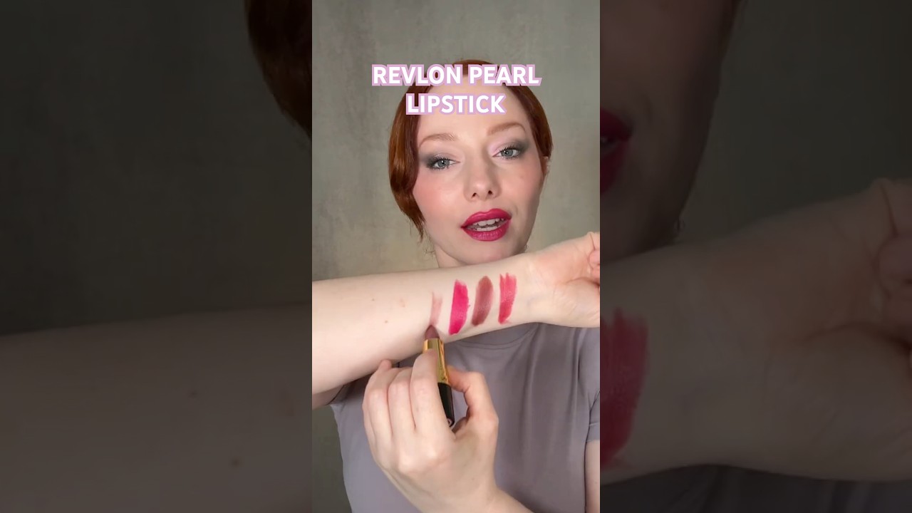 Помада Revlon Super Lustrous Pearl: примерка ⚡️ #revlon #обзорпоматки #свотчипоматки