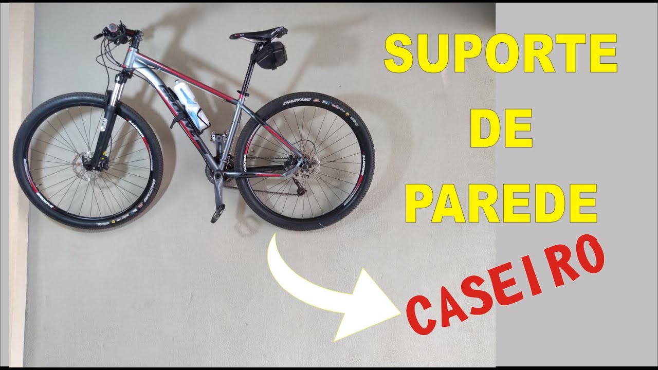 Suporte de parede para bicicleta (caseiro)