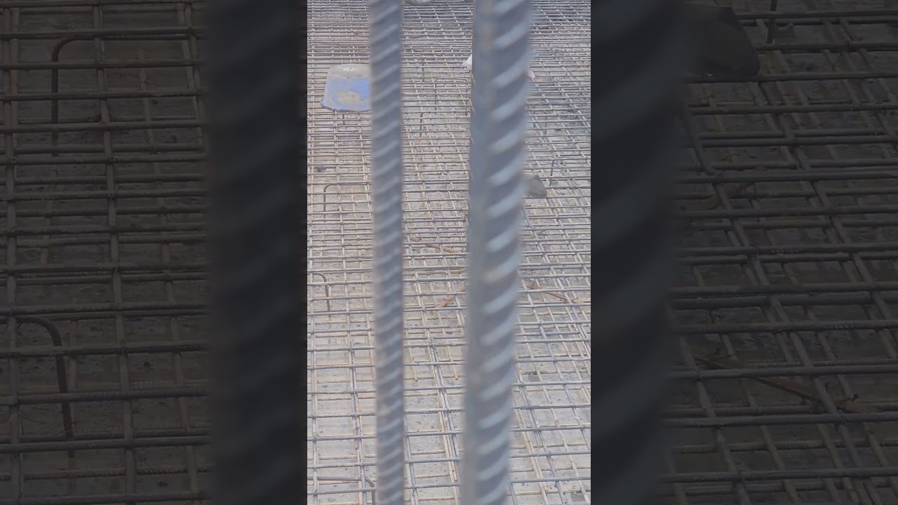 raft foundation  double mesh column beam structure #technology #snowshovel #construction #travel #