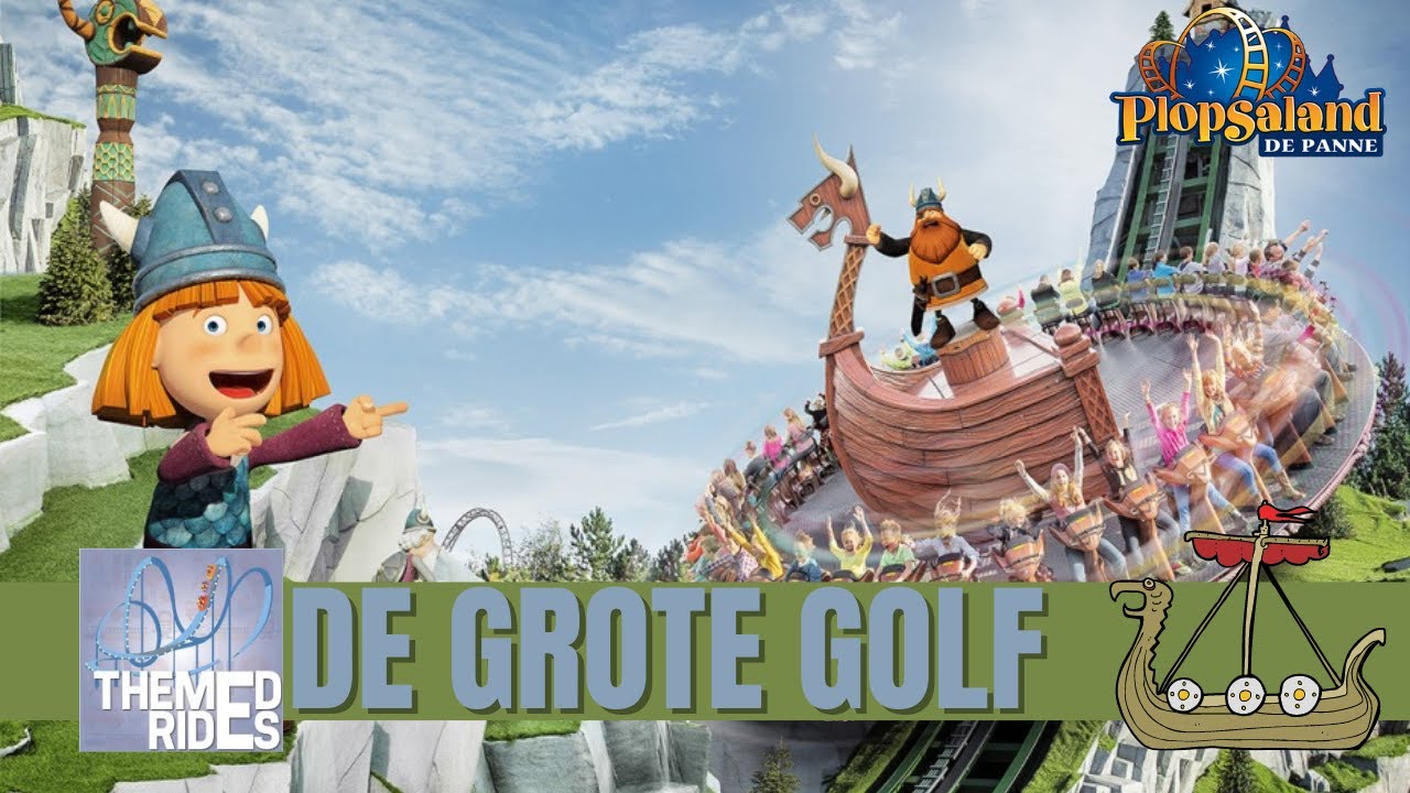 De Grote Golf at Plopsaland De Panne - Zamperla Disk'O Coaster - Themed Rides onride / offride - POV