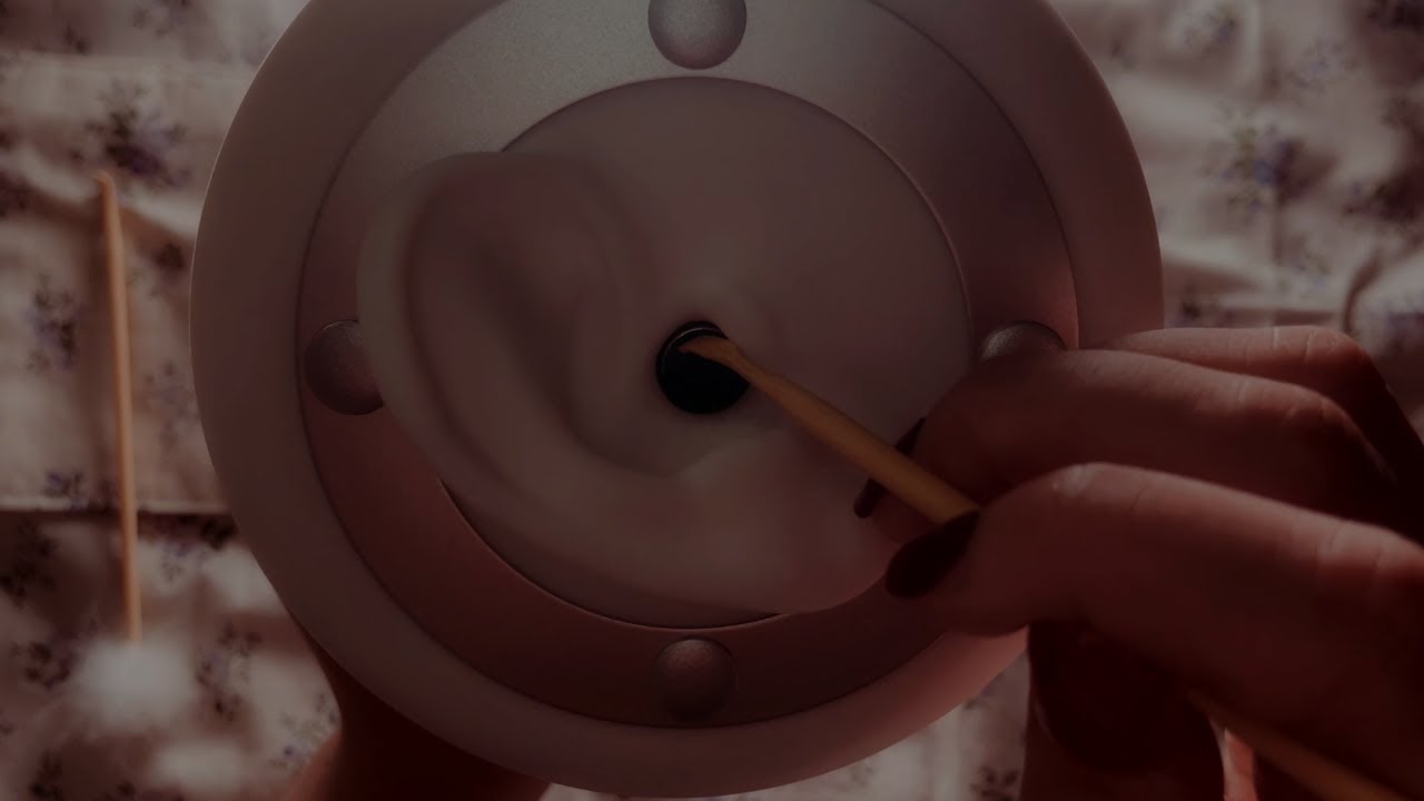 바스락⚡ 굵은 귀지를 공략하는 나무귀이개 귀청소. [토킹ㅣ딱딱한귀지ㅣ귀청소ASMR]