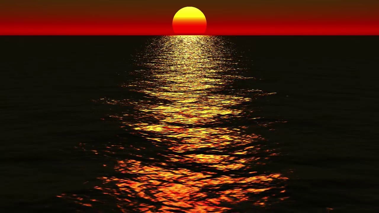 Música relajante para relajarse, cansancio   Atardecer cálido, Océano