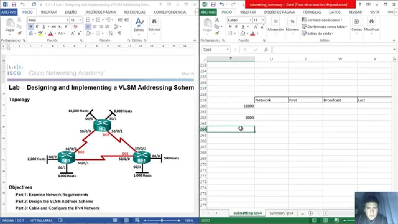 8.2.1.5 - 9.2.1.4 Lab - Designing and Implementing a VLSM Addressing Scheme