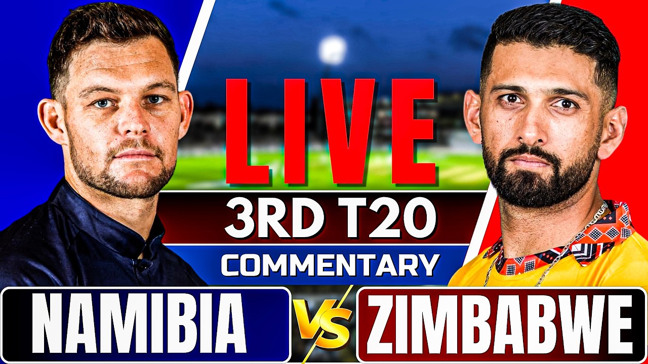 🔴Live: Namibia vs Zimbabwe | 3rd T20 | Live Score & Commentary | Live cricket match today