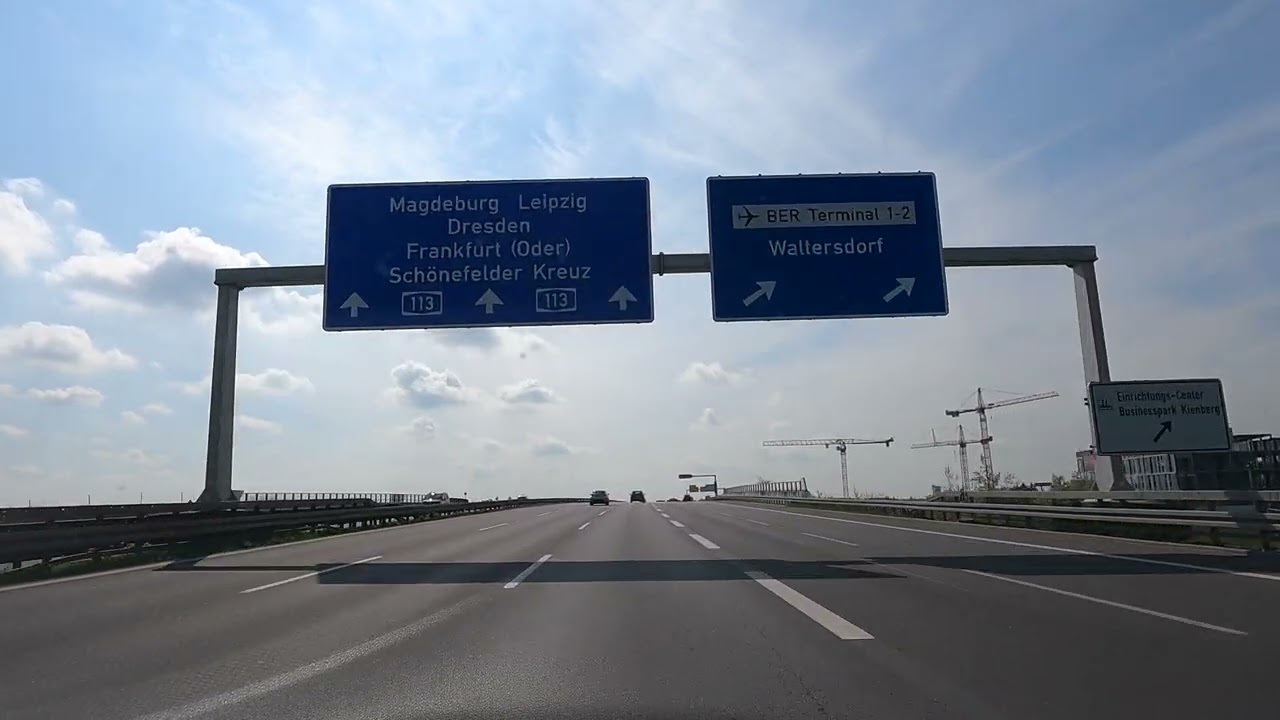 Driving from BERLIN to LEIPZIG - Germany