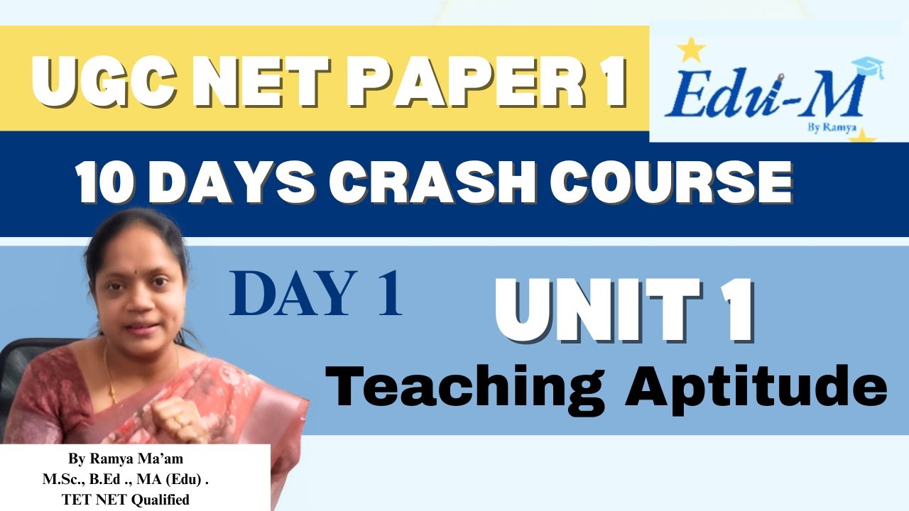 UGC NET Paper 1| Day 1 Unit 1 Complete Teaching Aptitude | Updated |Dec 2025 /Crash course 