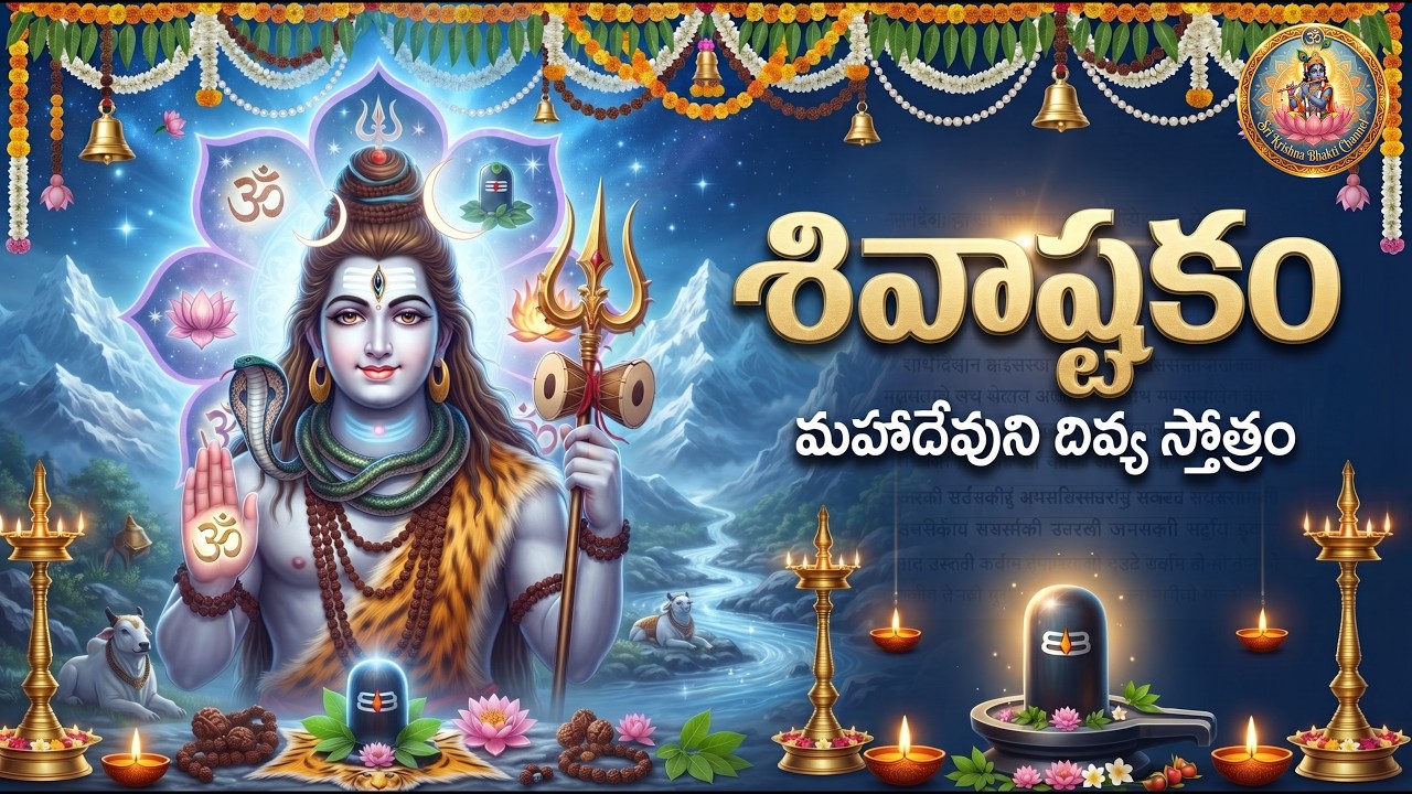 ప్రభుం ప్రాణనాధం విభుం విశ్వనాధం - శివాష్టకం | Shiva Ashtakam | Powerful Shiva Stotram | శివుడి మహిమ