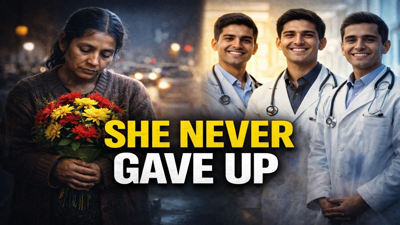 SHE RAISED 3 KIDS SELLING FLOWERS... THEY ALL RETURNED AS DOCTORS