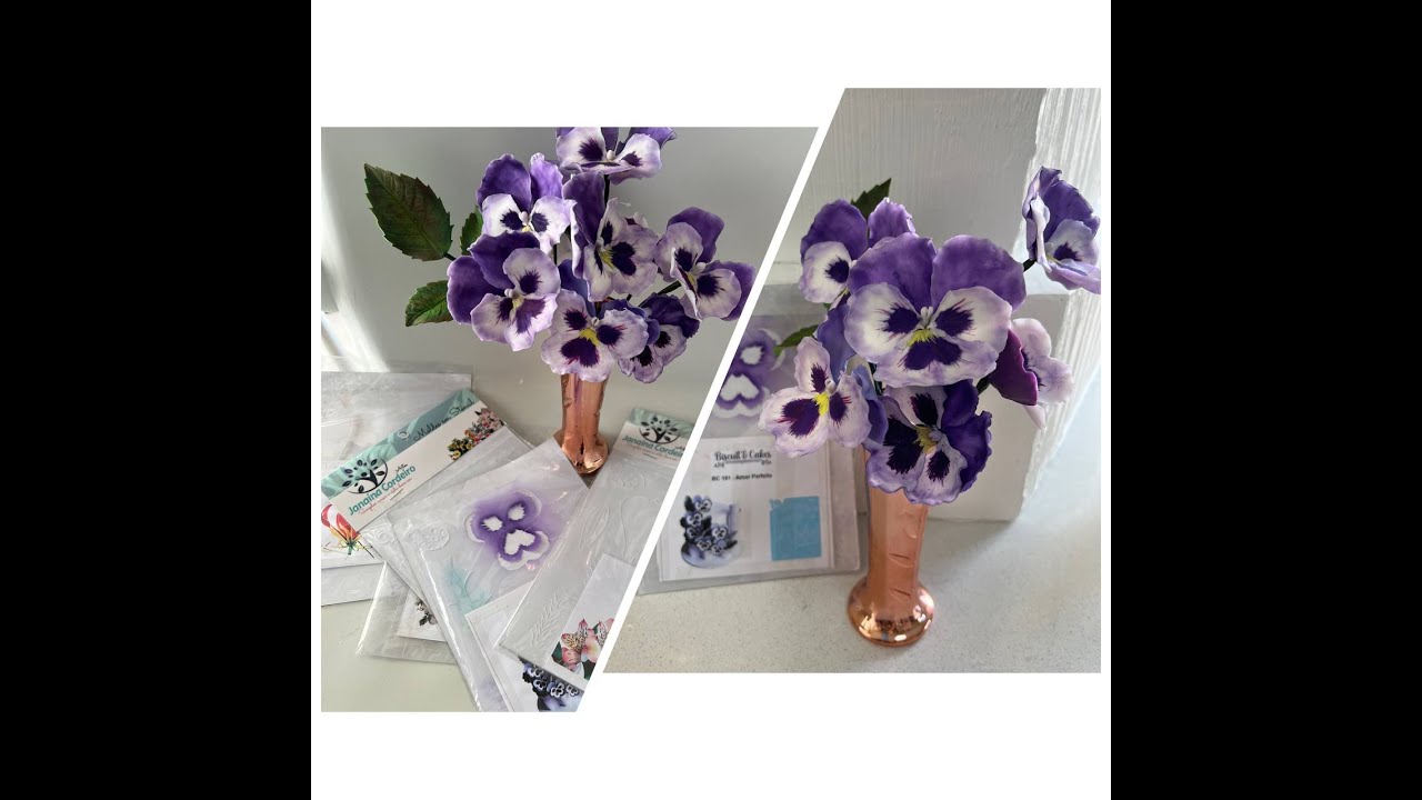 Aula ,Flor Amor Perfeito!  Em porcelana fria #passoapasso #façavocemesmo #amorperfeito
