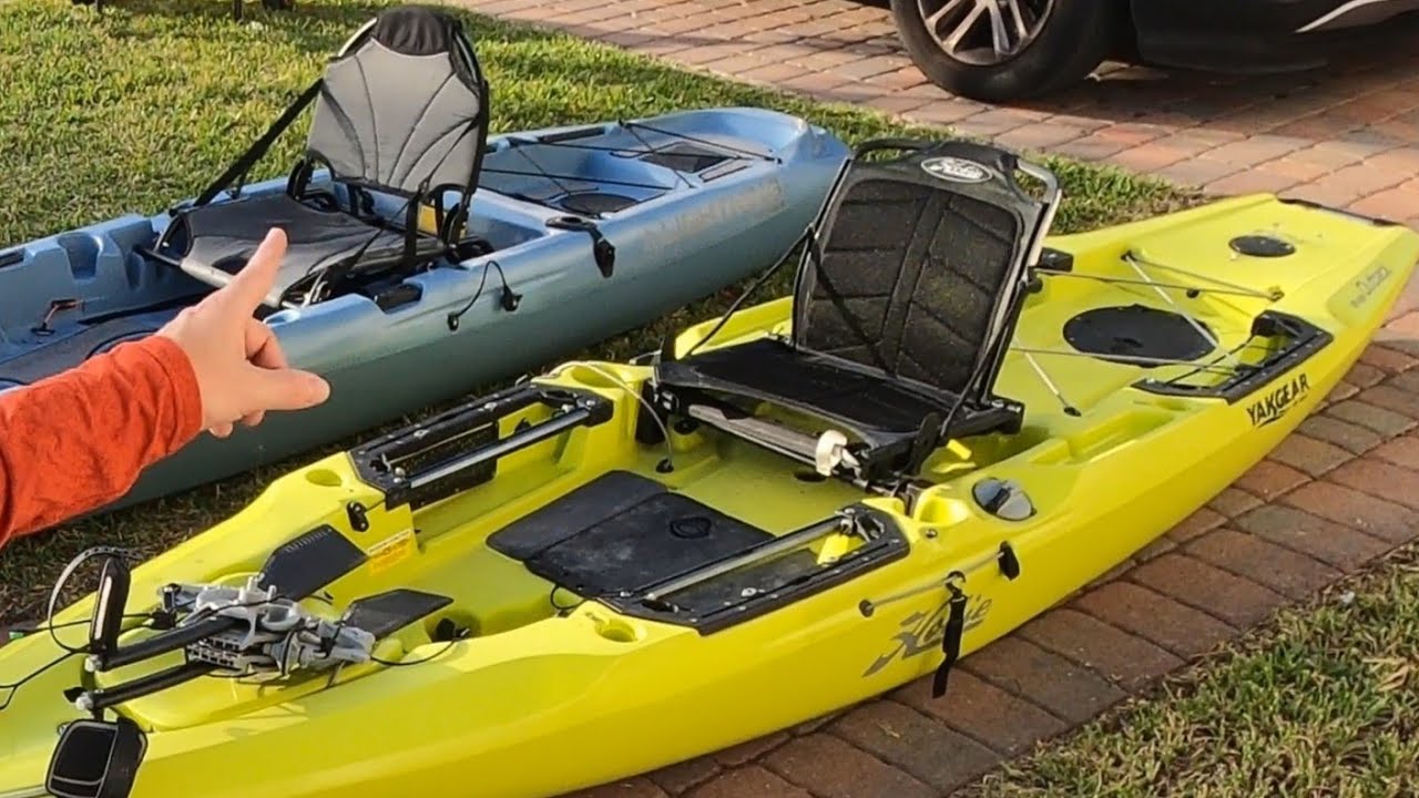 BUDGET PEDAL KAYAK VS PREMIUM LIGHTNING KAYAKS STRIKE VS HOBIE OUTBACK