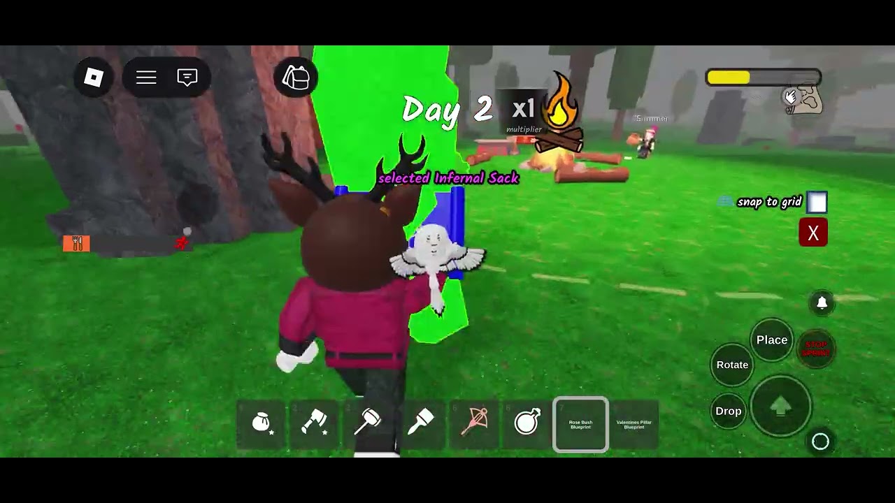 Playing 99 nights in the forest on valentines day 