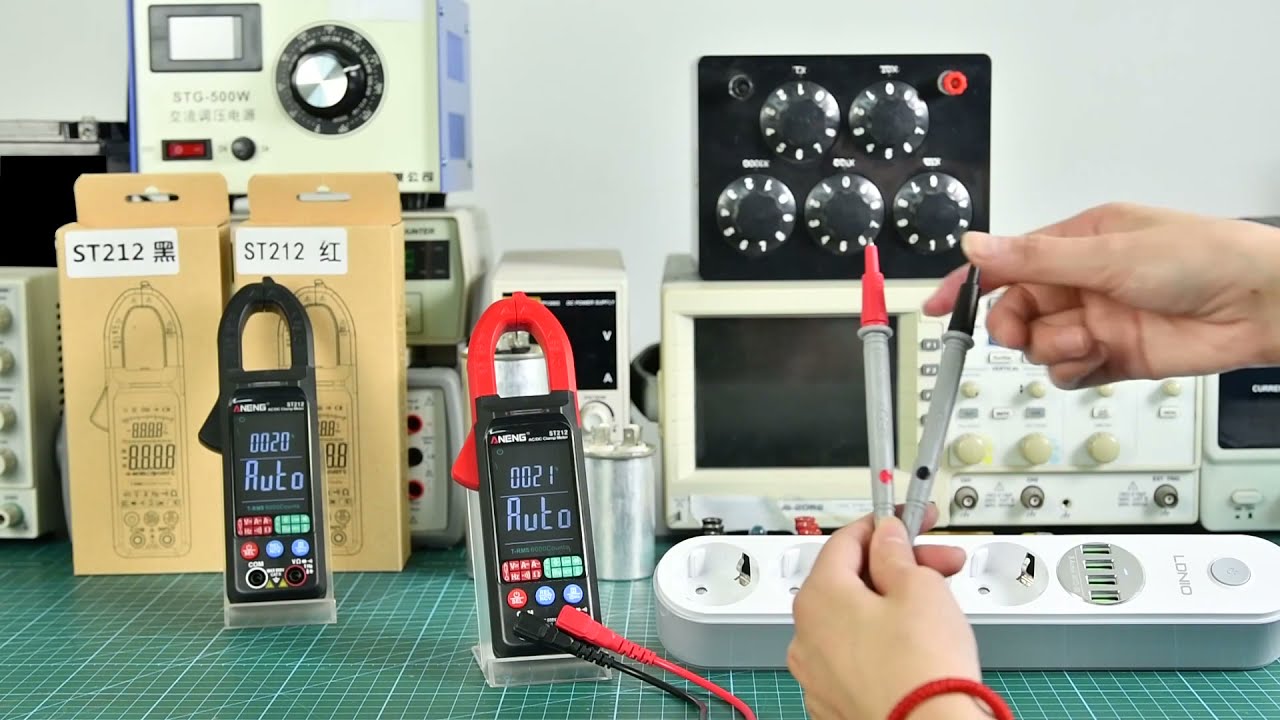 ANENG ST212 DC/AC Current Digital Clamp Meter 6000 Counts 400A Multimeter Large Color Screen Tester
