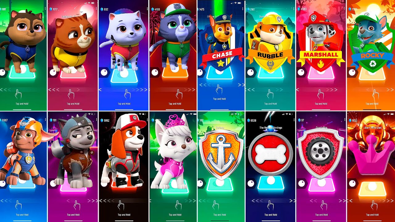 Paw Patrol All Video Megamix CHASE VS RUBBLE VS MARSHALL VS ROCKY VS ZUMA VS GASKET VS AL
