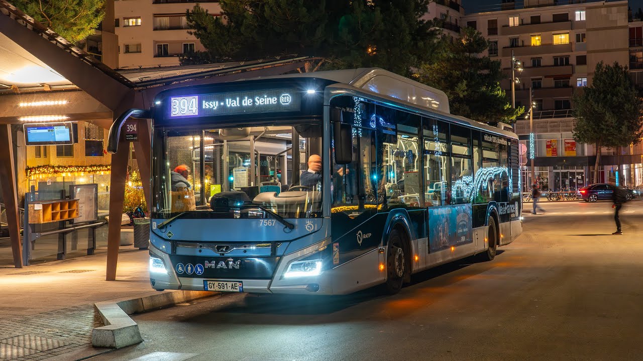 RATP | MAN Lion’s City 12G EH 7609 | Ligne 394 | Centre Bus ➡️ Corentin Celton - Métro
