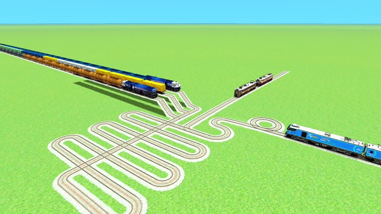 TRAIN 🐍CROSSIN ON CIRCLES SILDETRACK RISKY TRUN SHARP💞 CURVE RAILRAOD RAILWORK DRIVE