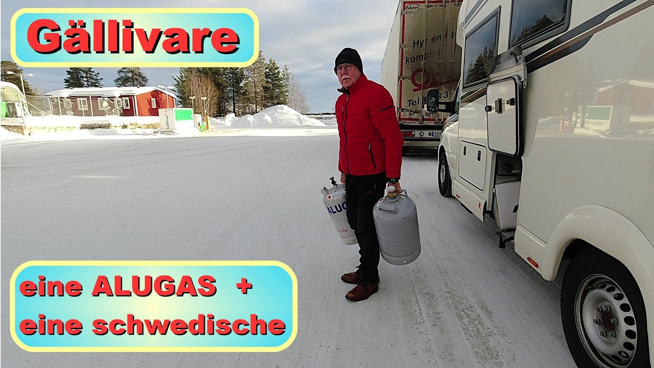 #13 Winter 26, Strand DJ, Schneetänzchen, Gas 1046 SEK, Stellplatz in Porjus