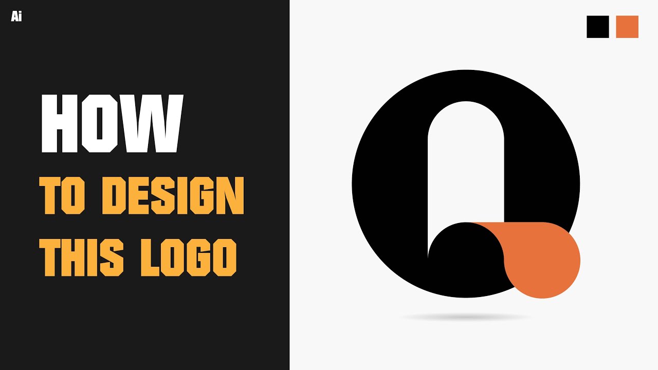 Modern Q Logo Design | Adobe Illustrator Tutorial