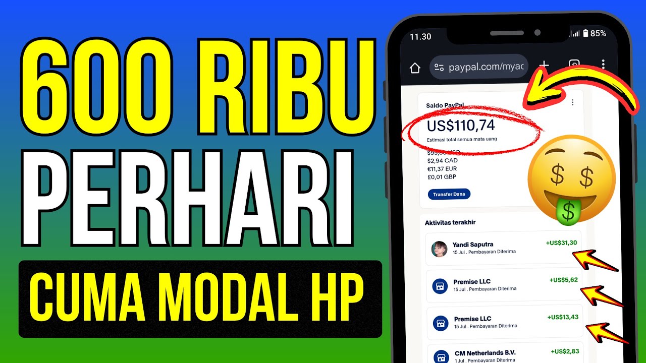 APLIKASI PENGHASIL UANG 2026, Freelance Penghasil Saldo Dollar PayPal - Legit Terbukti Membayar