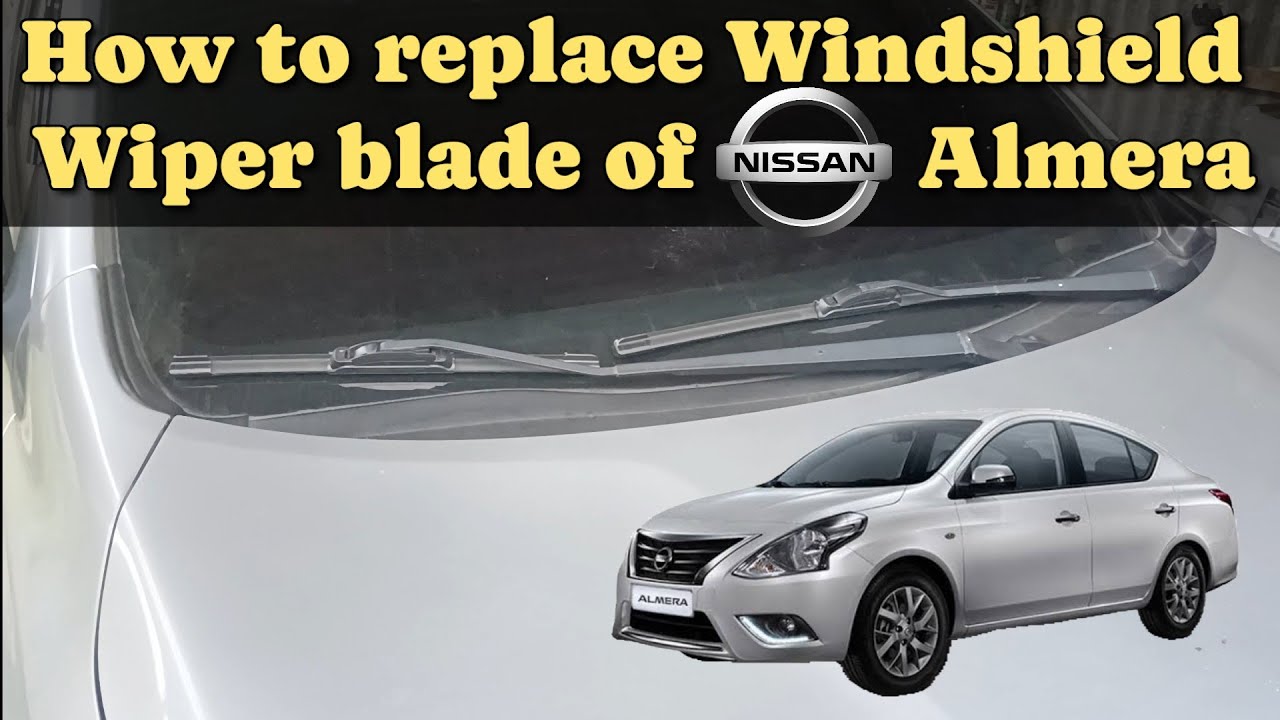 Replace and Install Windshield Wiper Blade Nissan Almera