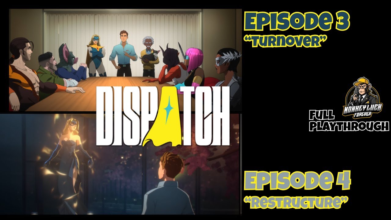 Dispatch Episodes 3–4 (No Commentary) – Superhero Workplace Chaos Continues!