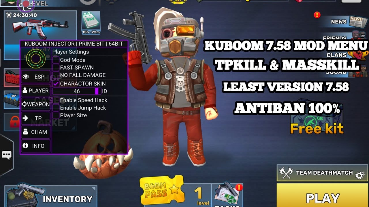 KUBOOM - TELEPORT KILL & MASSKILL- LAST VERSION 7.58 - 100% FREE/SAFE
