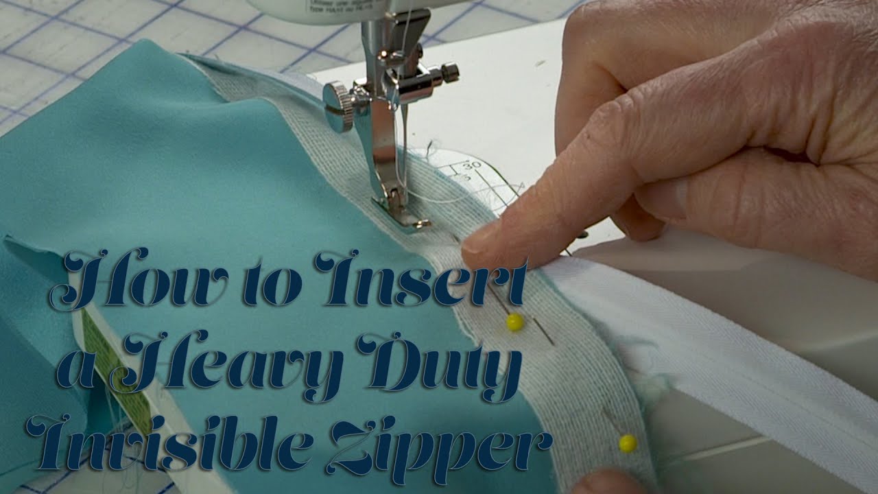 J Stern Designs  l  How to Insert a Heavy Duty Invisible Zipper
