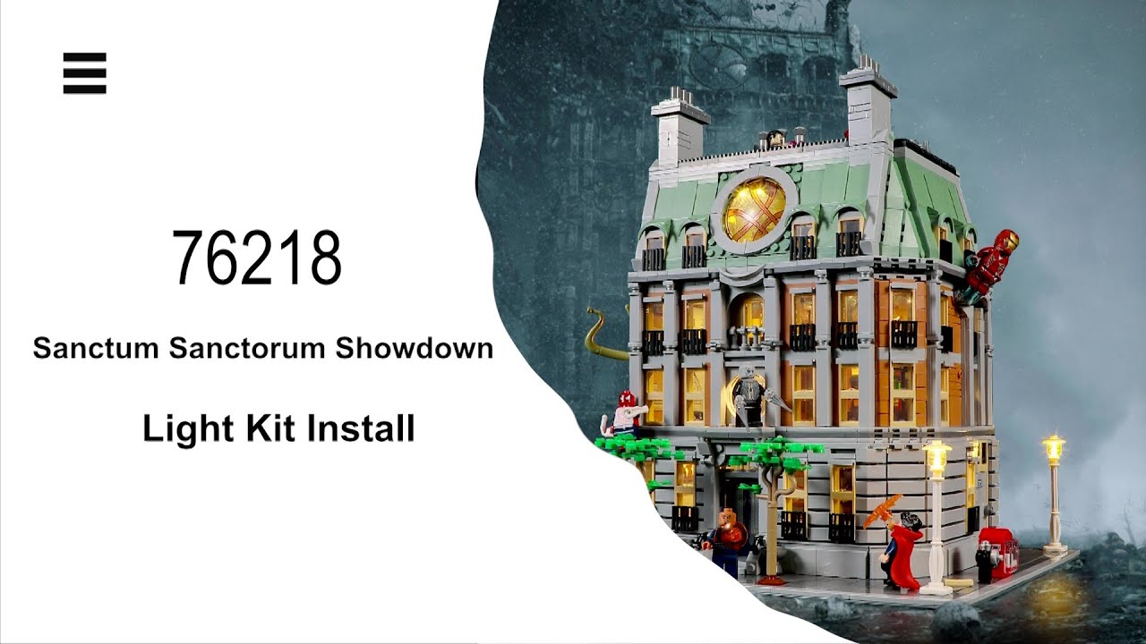 Install Lightailing Light Kit For Lego Sanctum Sanctorum 76218