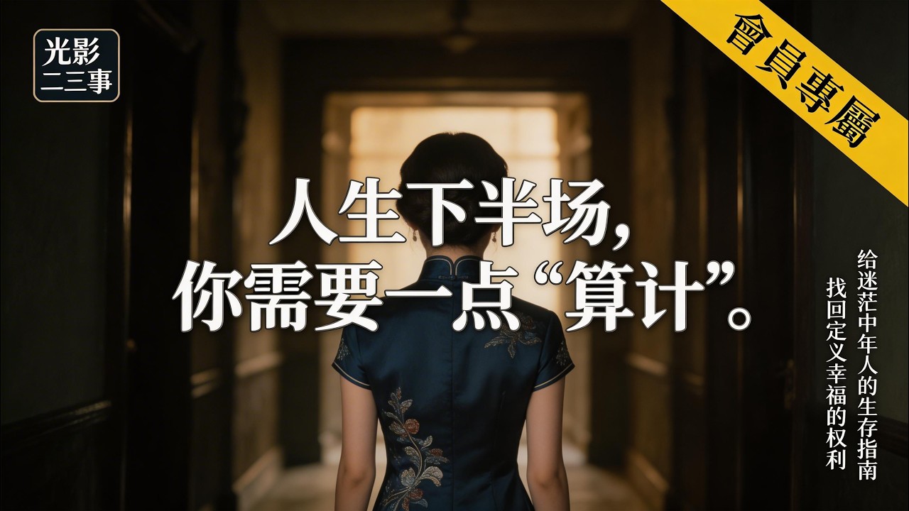 《倾城之恋》：人到中年，这本书治好了内耗！给中年人最残酷的一课：无路可退时，算计才是最后的体面。