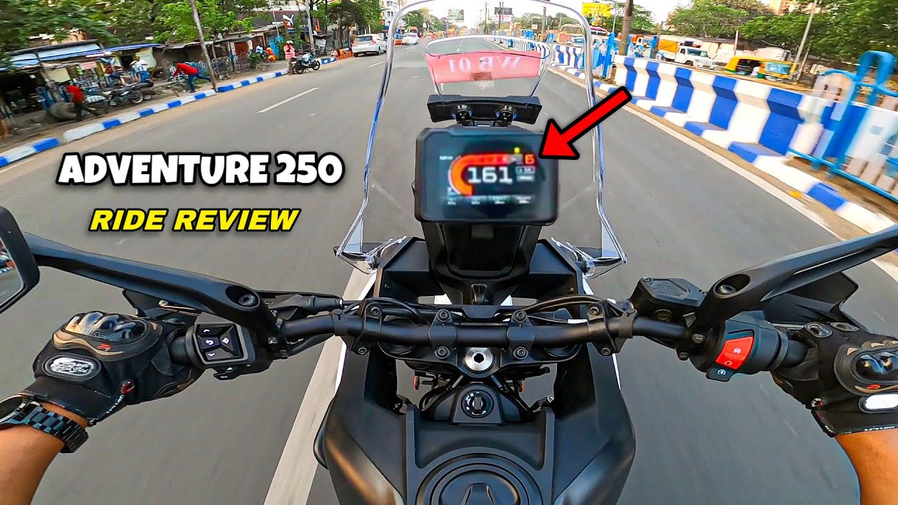 All New 2025 KTM Adventure 250 RIDE REVIEW New Model - Braking & Suspension Test 😱 Exhaust Sound |