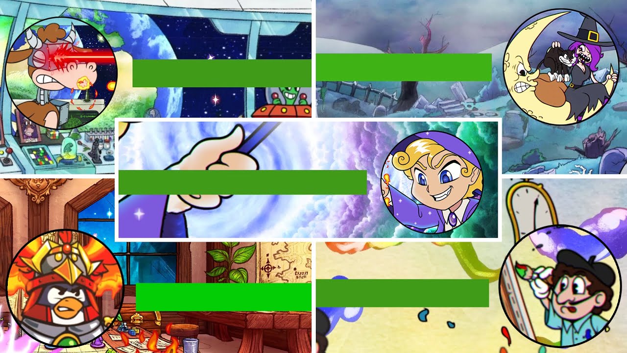 Enchanted Portals + DLC - All Bosses in The Game with Healthbars