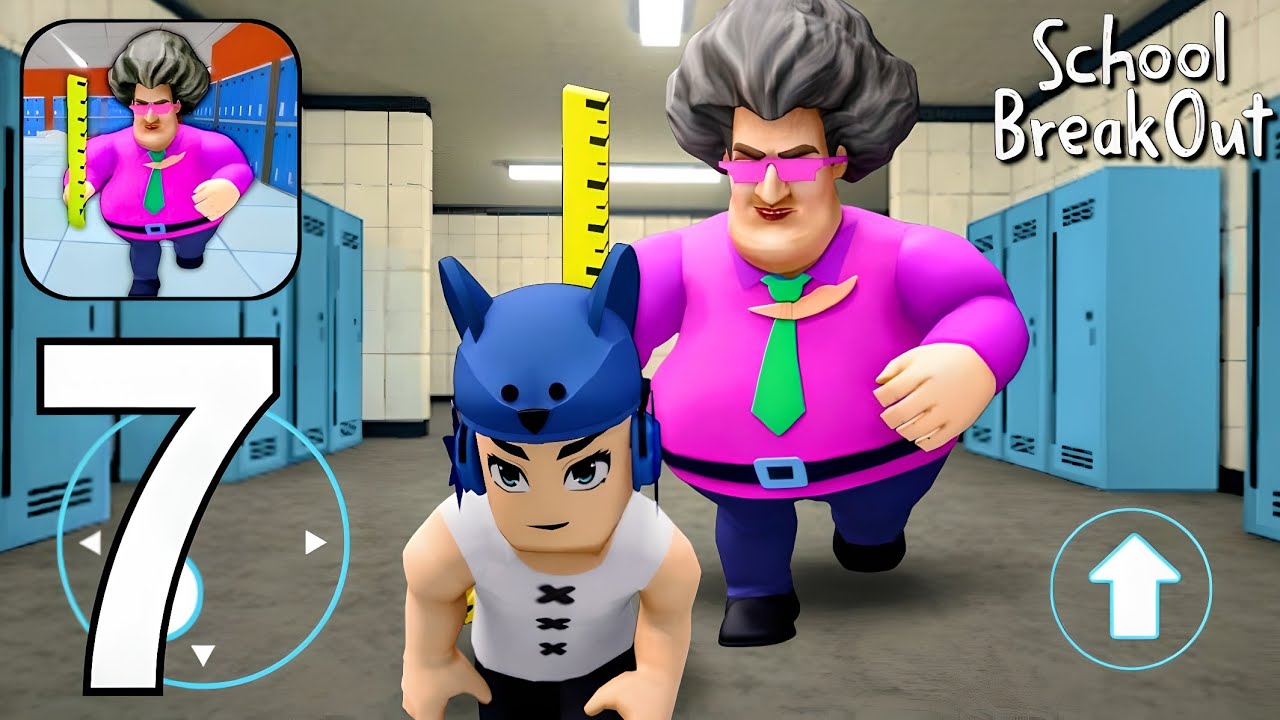 Scary Teacher School Breakout Obby - Full Gameplay Walkthrough Part 7 (Android, iOS)