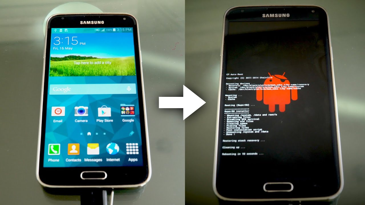 Rooting a Samsung Galaxy S5 like it's 2015!