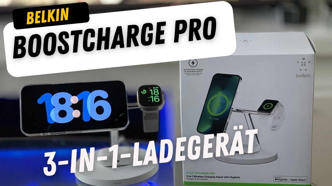 Belkin BOOST↑Charge 3-in-1 Wireless Charging Stand mit MagSafe
