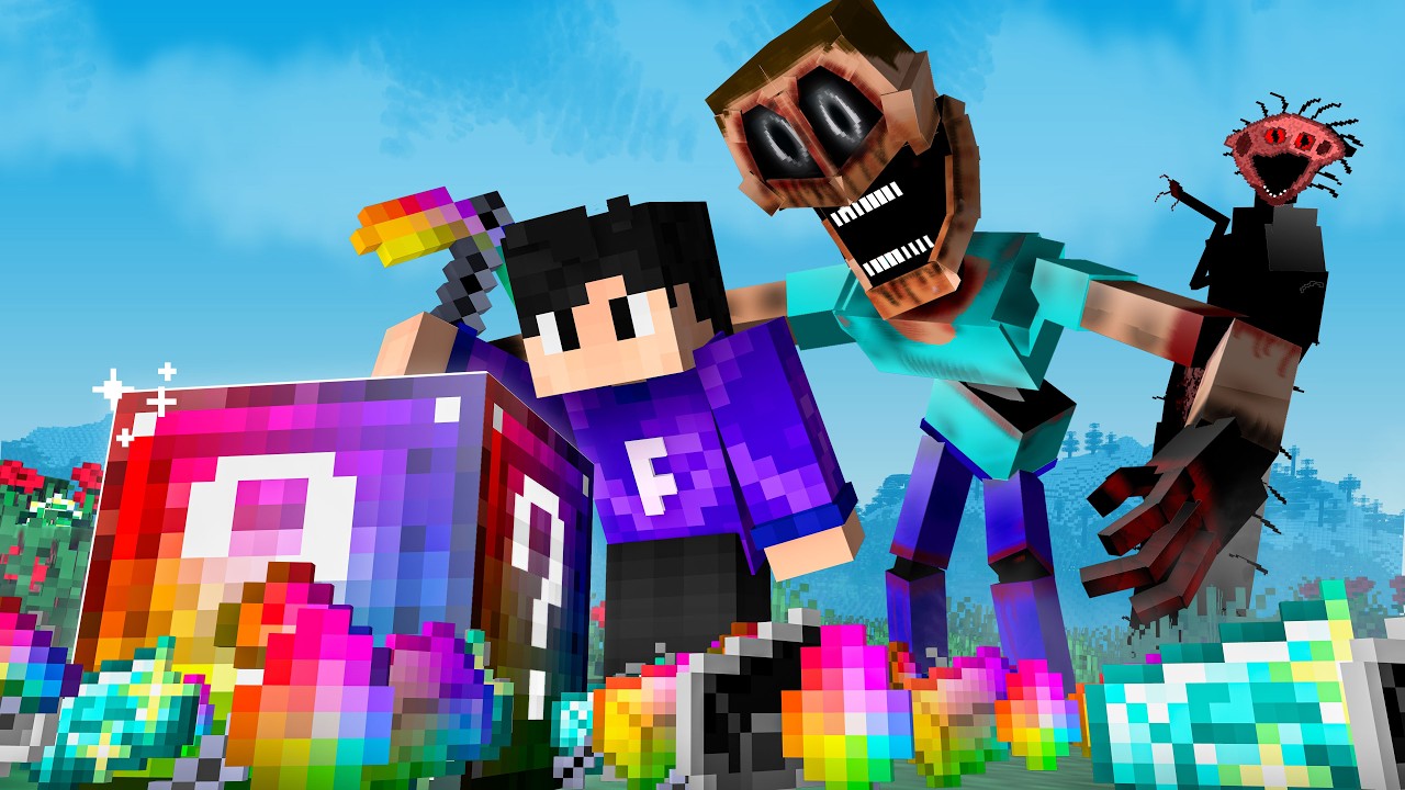 MINECRAFT DE TERROR MAS… LUCKY BLOCK DA ITENS ULTRA ROUBADOS (AVARITIA)