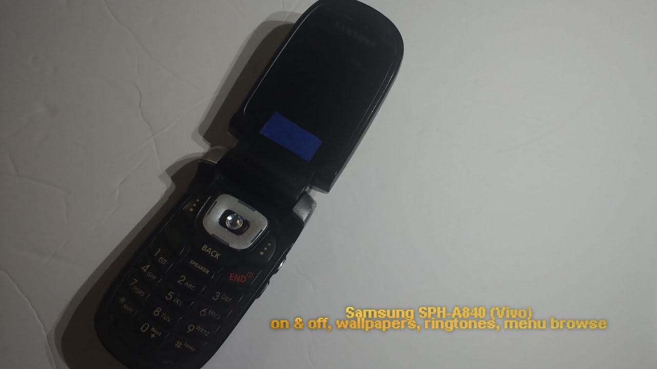 Samsung SPH-A840 (Vivo) on & off, wallpapers, ringtones, menu browse