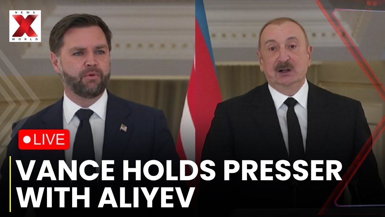Vance Meets Aliyev LIVE: Vance Holds Joint Presser with Azerbaijan President