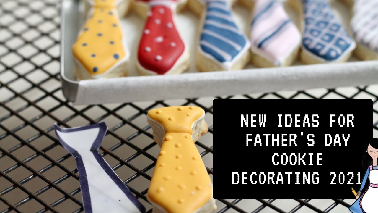 How to make ties cookies for father's day #fathersdaycookies #cookiesinspiration #cookies