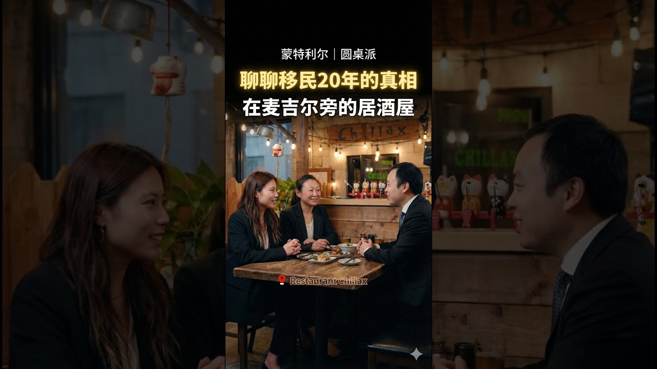 蒙特利尔版《圆桌派》：在麦吉尔旁的深夜食堂，聊透移民20年的真相