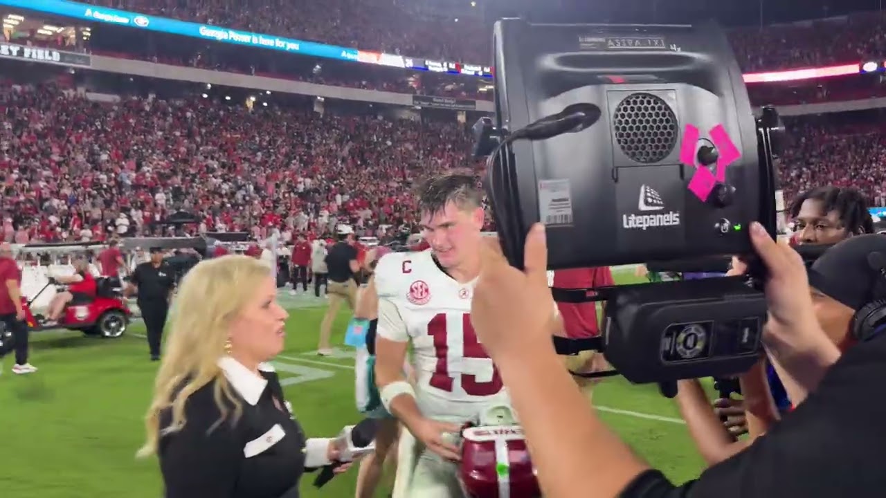 View from field as Alabama beats Georgia again