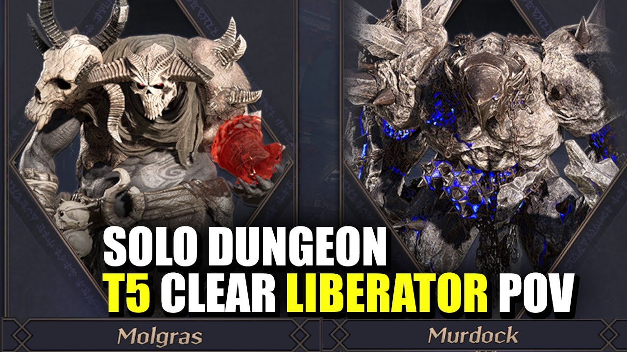 Molgras & Murdock Tier 5 First Clear - Liberator PoV | Throne and Liberty Solo Dungeon