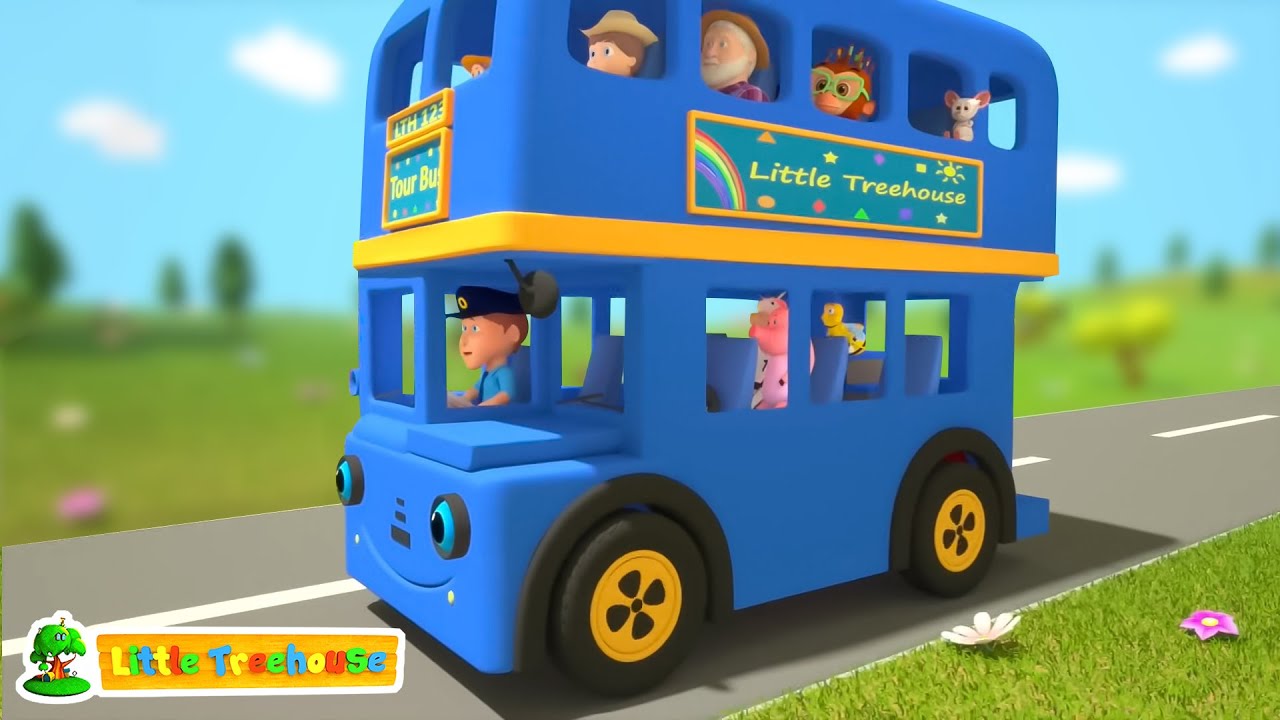 Roda Di Bus Untuk Anak + Lainnya Video Musik Prasekolah 3D