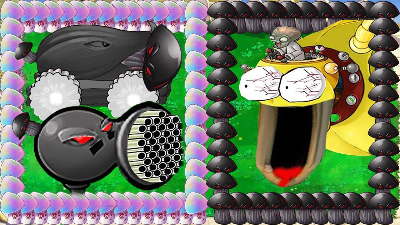 99 Doom Gatling Peashooter X Doom Cannon vs Team Hypno Plants vs Dr.Zomboss Plants vs Zombies Hack
