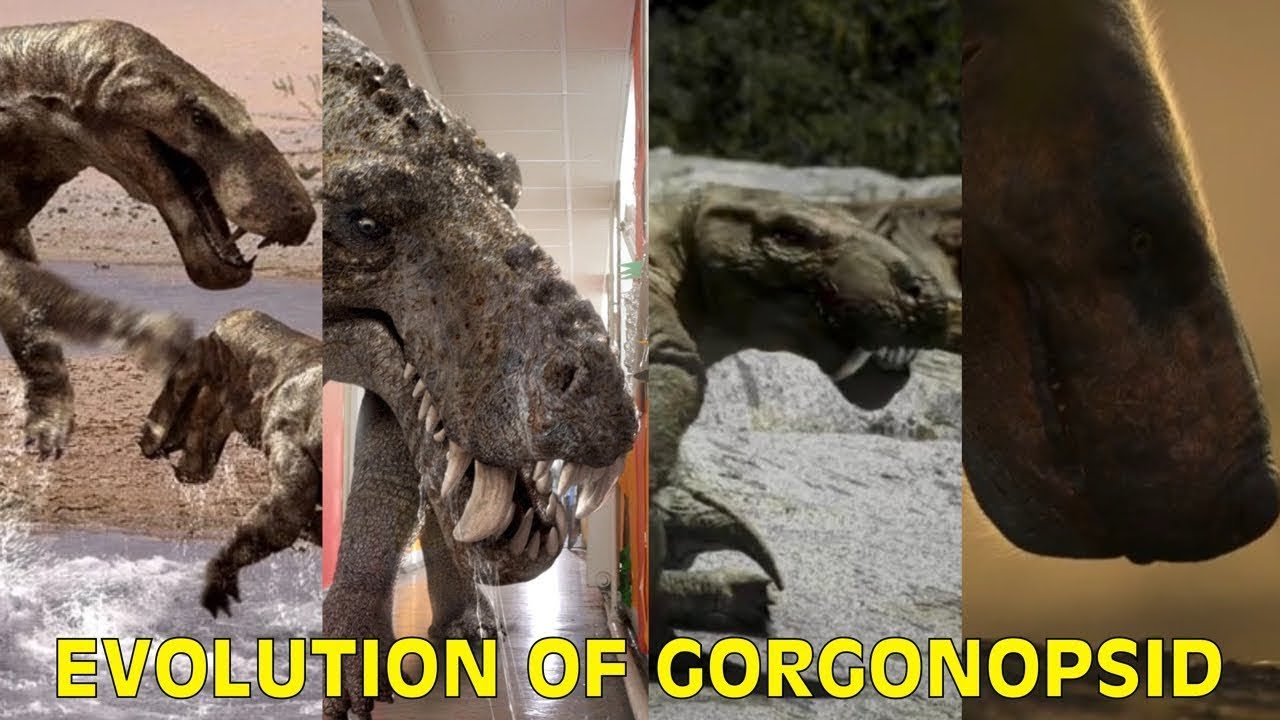 Evolution Of Gorgonopsid In Movies, TV Shows, Documentaries, Games, & Paleo Media