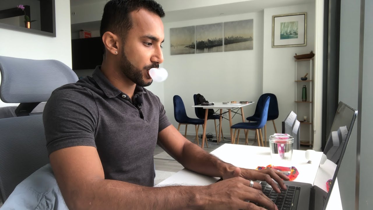 ASMR Fast Typing, Gum Chewing, Popping Bubbles