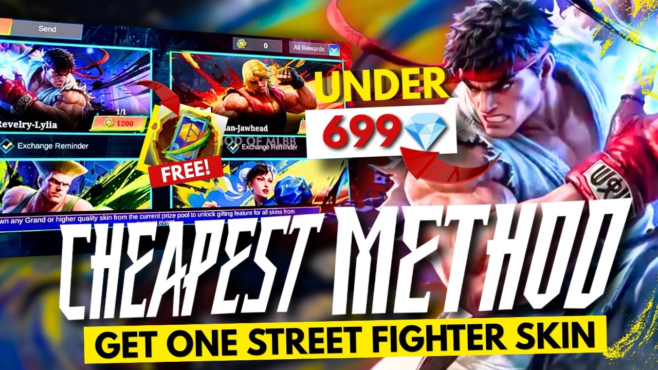 САМЫЙ ДЕШЕВЫЙ СПОСОБ ПОЛУЧИТЬ СКИН STREET FIGHTER ДЕШЕВЛЕ 699💎🤯 | ( СОБЫТИЕ MLBB X STREET FIGHTER )