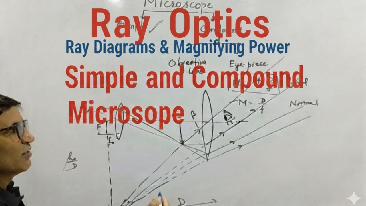 Simple and Compound Microscope (Fully Explained) #optics #12th #physics 