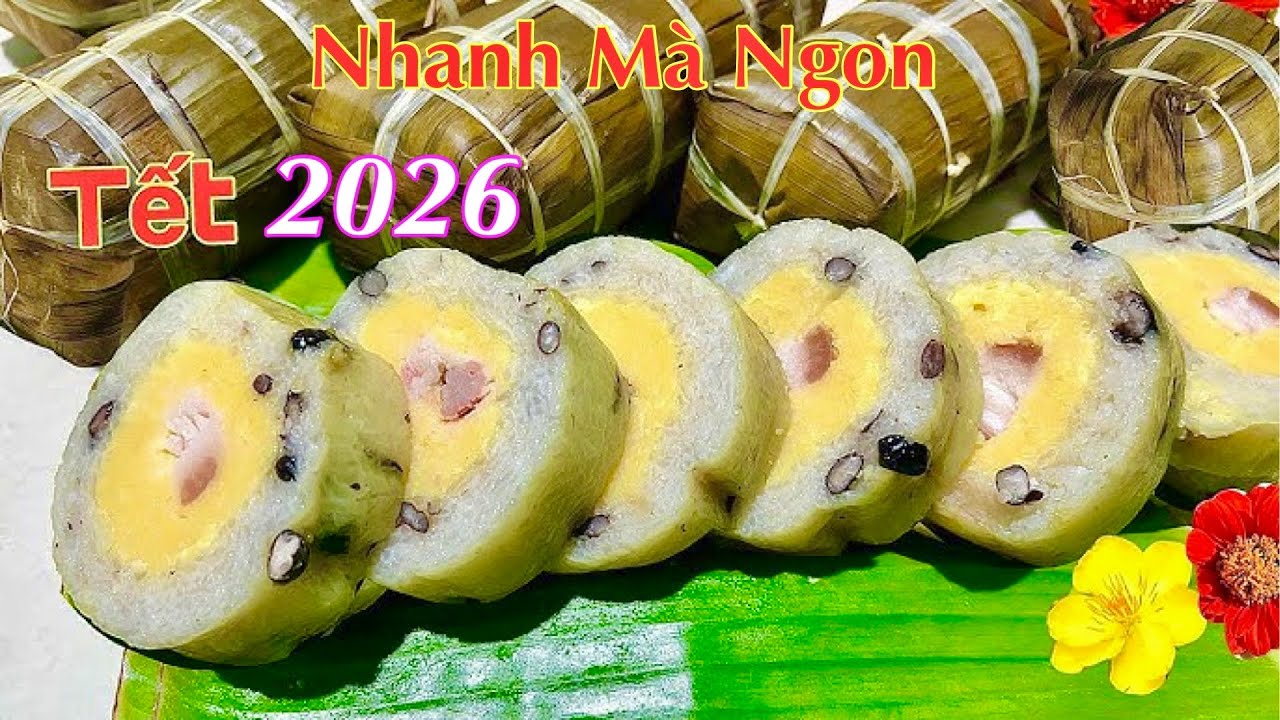 BÁNH TÉT- Sáng Tạo Kiểu Này Ai Cũng Làm Được, 3 Ngày Vẫn Ngon- Sticky rice cake with pork